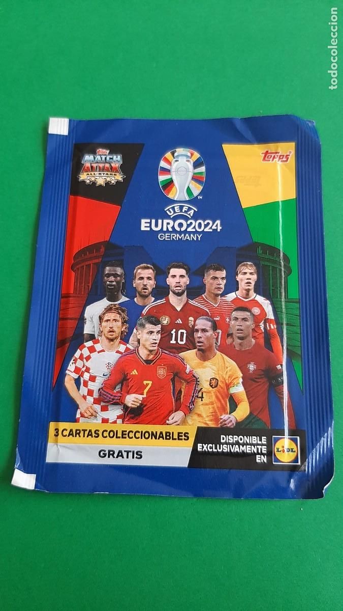 Figurine di Calcio: (TOPPS)(EURO2024)(LIDL) SOBRE SIN ABRIR EDICI&Oacute;N LIMITADA DE LIDL 2024