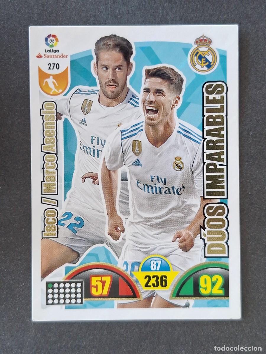 Figurine di Calcio: ISCO - MARCO ASENSIO REAL MADRID DUOS IMPARABLES 270 PANINI ADRENALYN XL 2017 2018 17 18