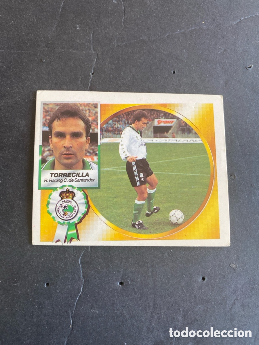 Cromos de Futebol: Cromo liga 94/95 Racing Santander nunca pegado