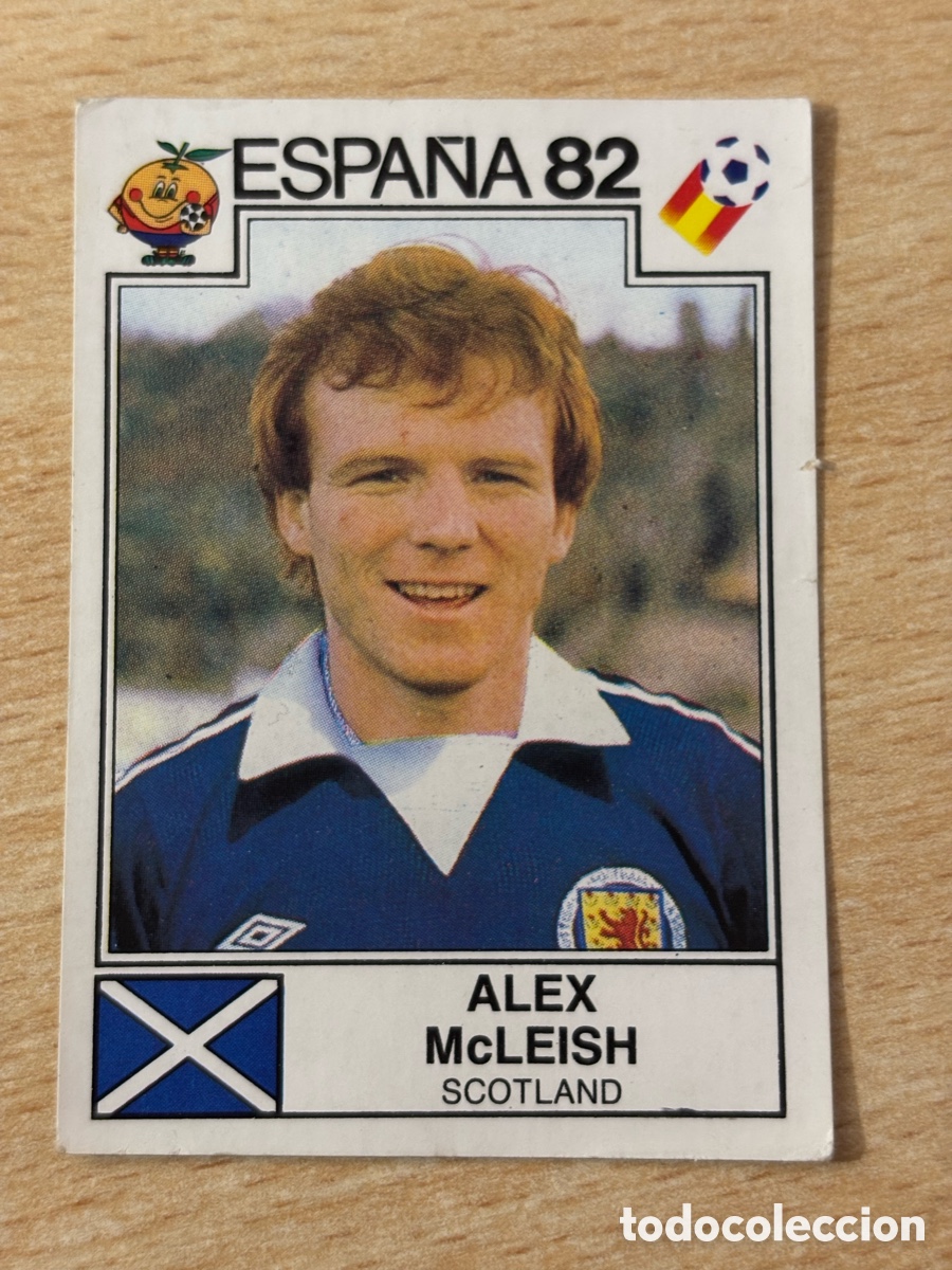 Cromos de Futebol: # 404 Alex McLeish Escocia Mundial Espa&ntilde;a 82 sin pegar Panini
