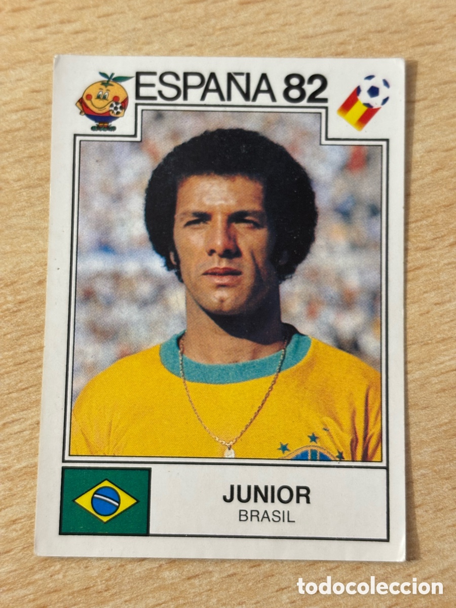 Cromos de f&uacute;tbol: # 371 Junior Brasil Mundial Espa&ntilde;a 82 sin pegar Panini