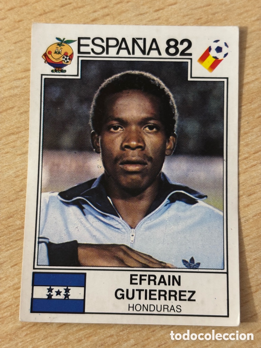 Cromos de f&uacute;tbol: # 349 Efra&iacute;n Guti&eacute;rrez Honduras Mundial Espa&ntilde;a 82 sin pegar Panini