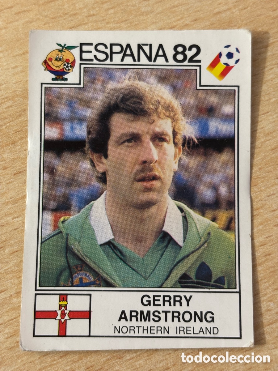 Cromos de f&uacute;tbol: # 342 Gerry Armstrong Irlanda del Norte Mundial Espa&ntilde;a 82 sin pegar Panini