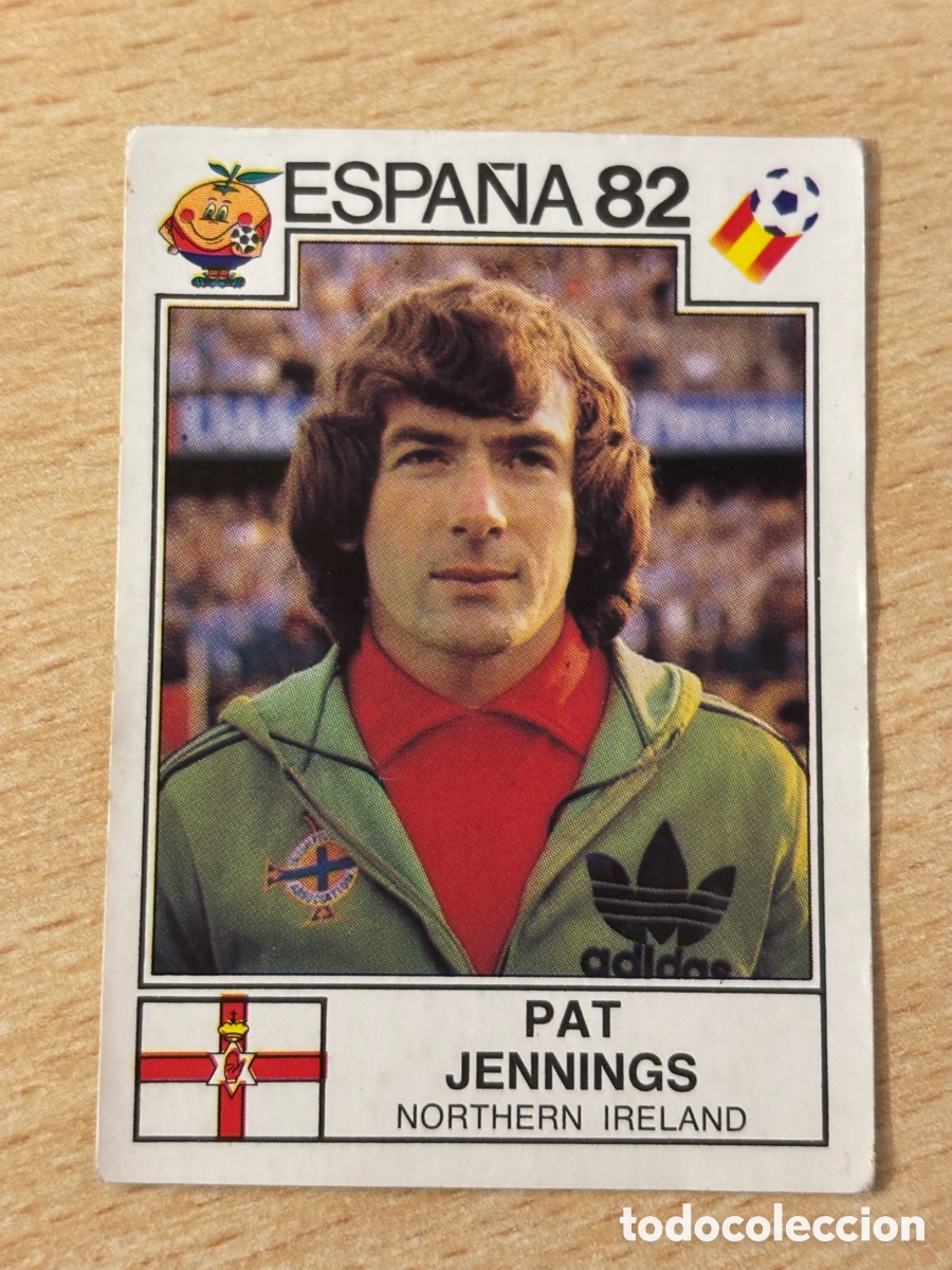 Figurine di Calcio: # 330 Patt Jennings Irlanda del Norte Mundial Espa&ntilde;a 82 sin pegar Panini