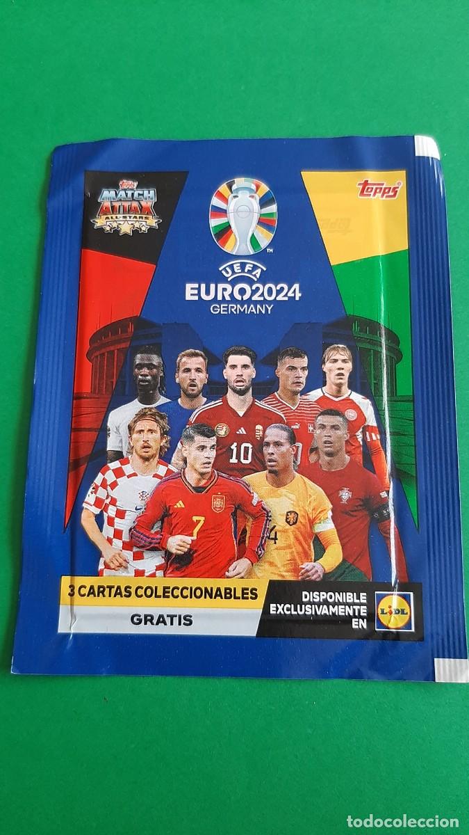 Figurine di Calcio: (TOPPS)(EURO2024)(LIDL) SOBRE SIN ABRIR EDICI&Oacute;N LIMITADA DE LIDL 2024