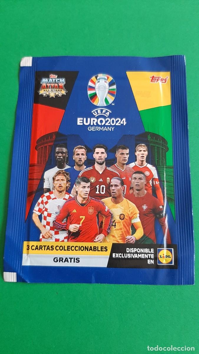 Cromos de f&uacute;tbol: (TOPPS)(EURO2024)(LIDL) SOBRE SIN ABRIR EDICI&Oacute;N LIMITADA DE LIDL 2024