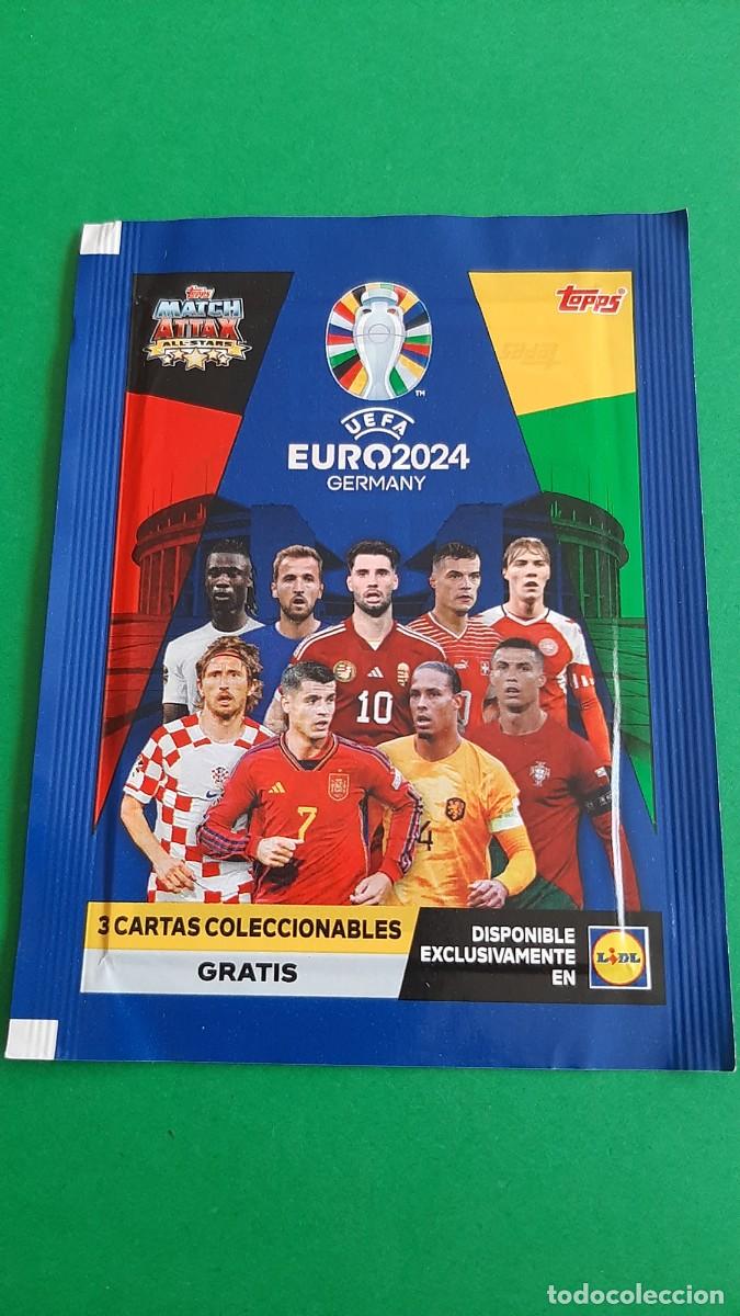 Cromos de f&uacute;tbol: (TOPPS)(EURO2024)(LIDL) SOBRE SIN ABRIR EDICI&Oacute;N LIMITADA DE LIDL 2024