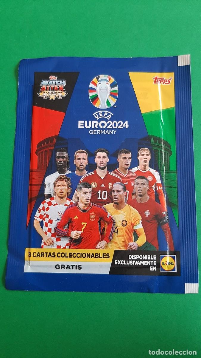 Cromos de f&uacute;tbol: (TOPPS)(EURO2024)(LIDL) SOBRE SIN ABRIR EDICI&Oacute;N LIMITADA DE LIDL 2024