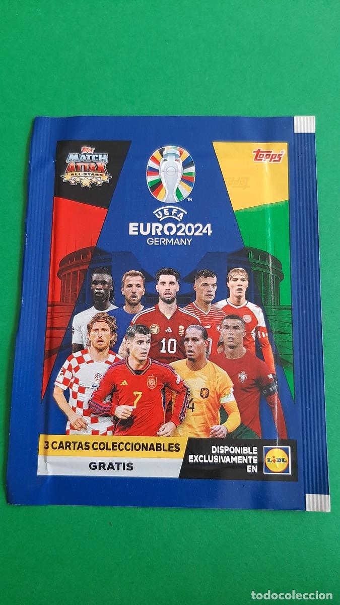 Cromos de f&uacute;tbol: (TOPPS)(EURO2024)(LIDL) SOBRE SIN ABRIR EDICI&Oacute;N LIMITADA DE LIDL 2024