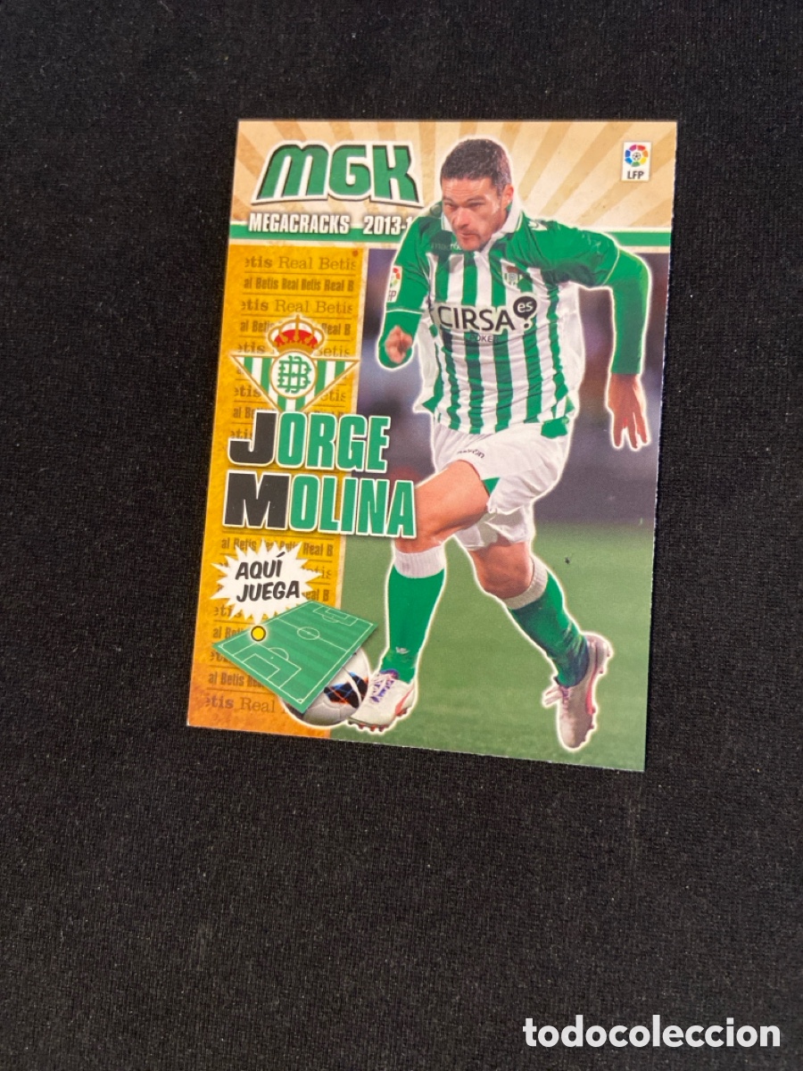 Cromos de f&uacute;tbol: JORGE MOLINA 90 (BETIS)
