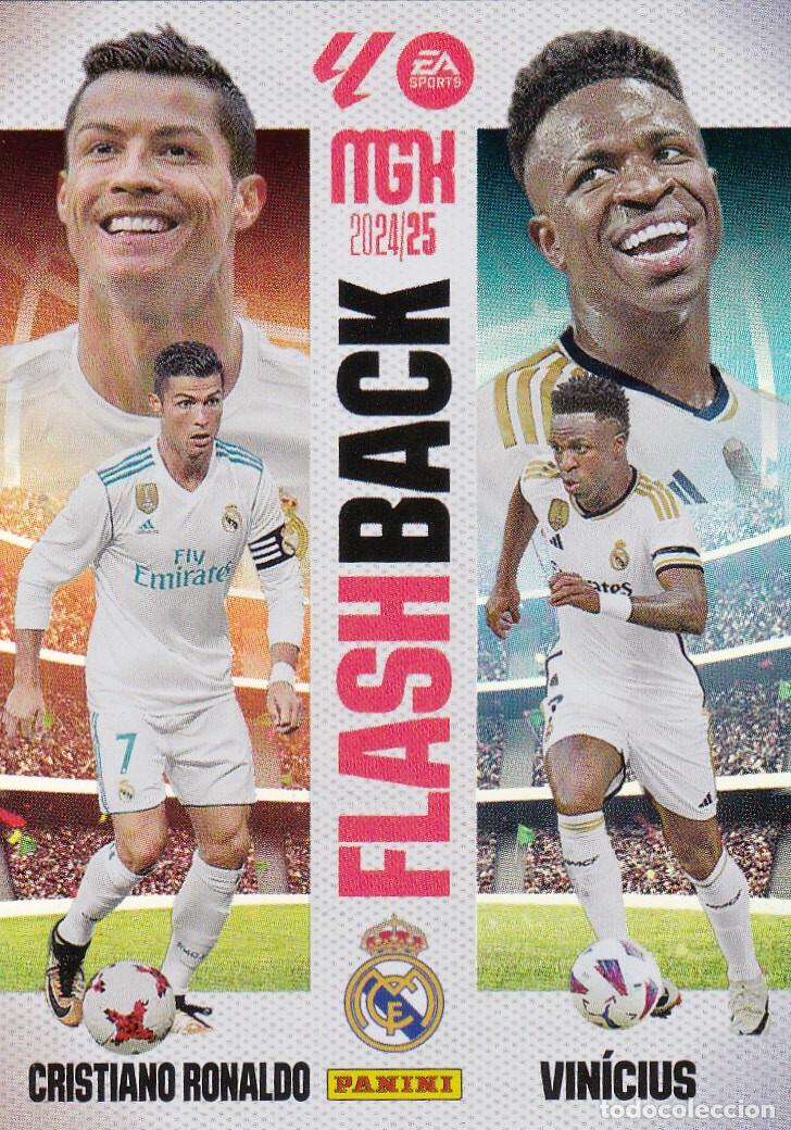 Cromos de f&uacute;tbol: MGK 2024-25 *JRONALDO Y VIN&Iacute;CIUS N&ordm; 425 - FLASH BACK * (NUEVO DE SOBRE) (A-3)