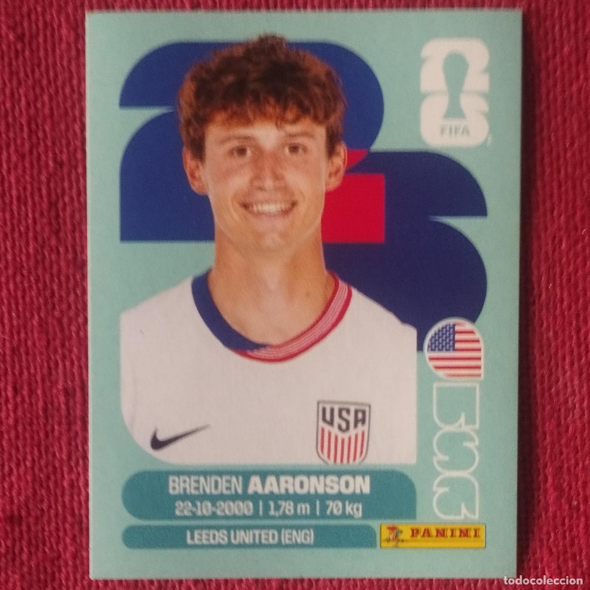 Cromos de f&uacute;tbol: BRENDEN AARONSON - ESTADOS UNIDOS - USA 17 - MUNDIAL DE FUTBOL - FIFA WORLD CUP - 2026