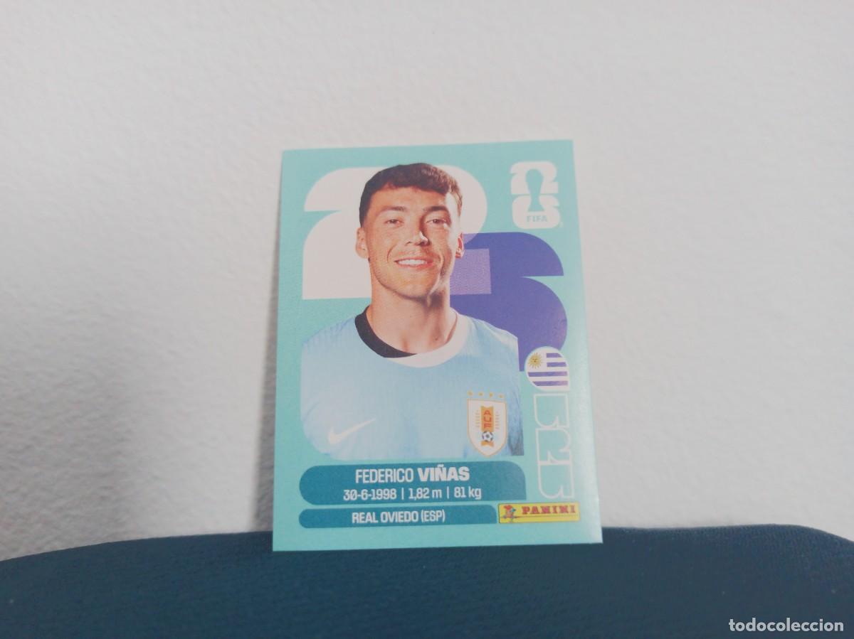 Cromos de f&uacute;tbol: URU 18 FEDERICO VI&Ntilde;AS URUGUAY MUNDIAL 2026 26 STICKERS USA MEXICO