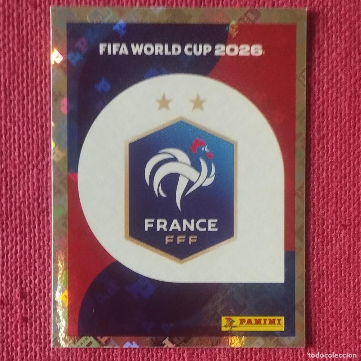 Cromos de f&uacute;tbol: ESCUDO DE FRANCIAA - FRA 1 - MUNDIAL DE FUTBOL - FIFA WORLD CUP - 2026