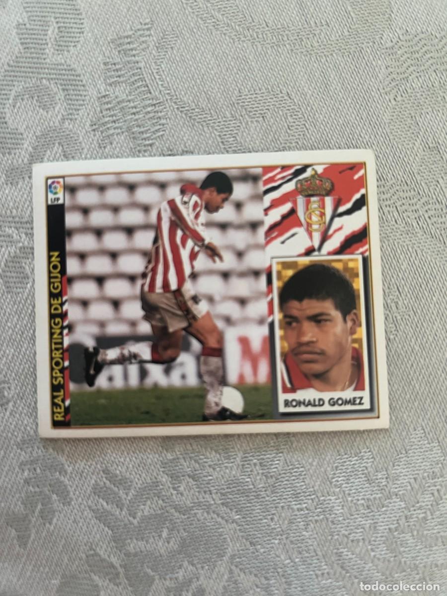 Cromos de f&uacute;tbol: RONALD GOMEZ SPORTING DE GIJON BAJA SIN PEGAR SIN PEGAR SIN PEGAR EDICIONES ESTE 97 98 1997 1998