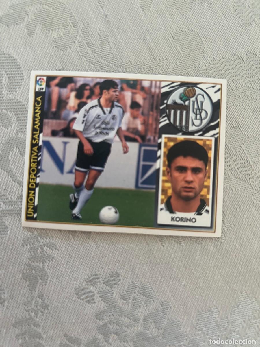 Cromos de f&uacute;tbol: KORINO U. D. SALAMANCA COLOCA SIN PEGAR SIN PEGAR SIN PEGAR EDICIONES ESTE 97 98 1997 1998