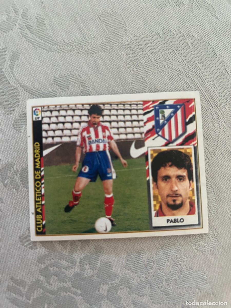 Cromos de f&uacute;tbol: PABLO ATL&Eacute;TICO MADRID BAJA SIN PEGAR EDICIONES ESTE 97 98 1997 1998