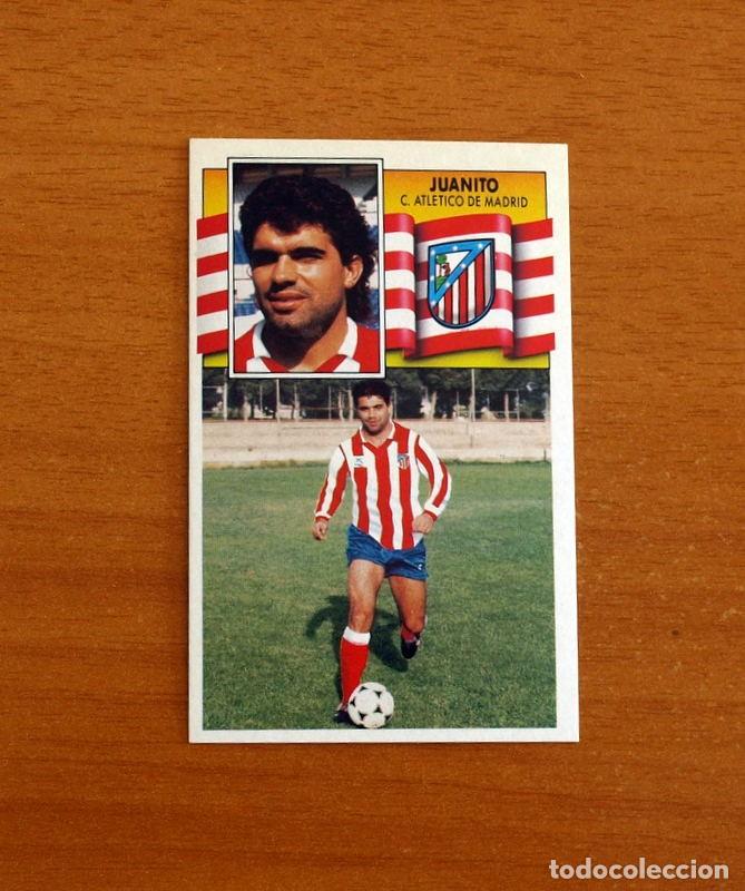 Cromos de f&uacute;tbol: Atletico Madrid - Juanito - Fichaje n&ordm; 4 - Ediciones Este Liga 1990-1991, 90-91 - Nunca pegado