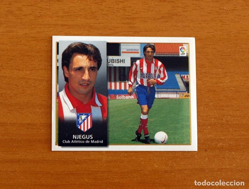 Figurine di Calcio: Atletico de Madrid - Fichaje n&ordm; 4 - Njegus - Ediciones Este Liga 1998-1999, 98-99 - Nunca Pegado