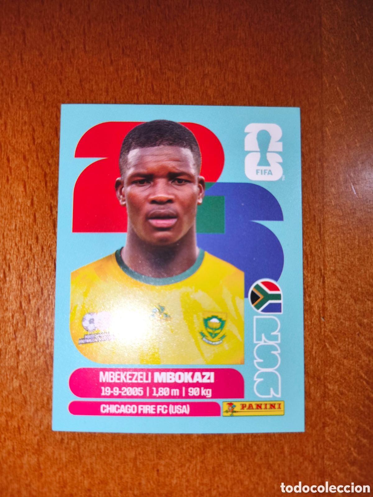 Figurine di Calcio: RSA6 Mbekezeli Mbokazi RSA 6 Fifa World Cup 2026 Sud&aacute;frica