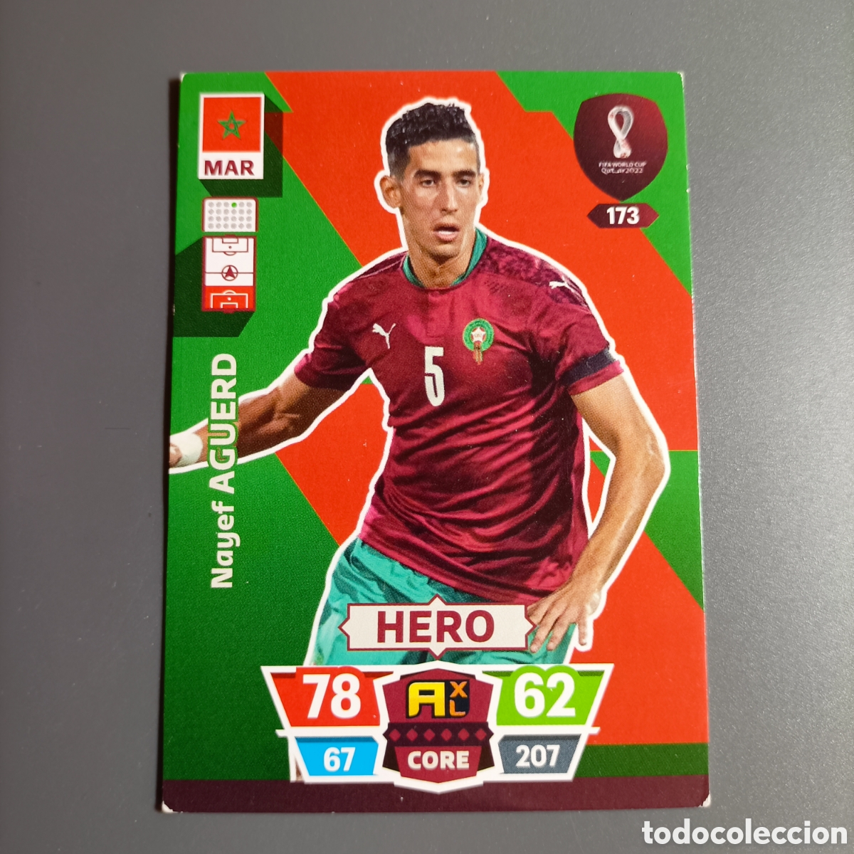 Figurine di Calcio: ADRENALYN. FIFA WORLD CUP QATAR 2022 (MARRUECOS) №173 NAYEF AGUERD
