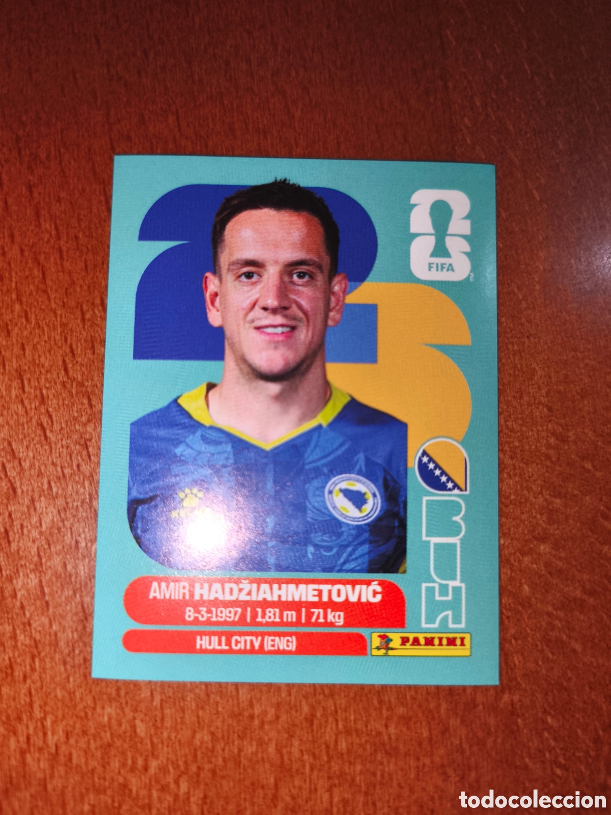 Fu&szlig;ball-Sticker: BIH8 Amir Hadziahmetovic BIH 8 Fifa World Cup 2026 Bosnia