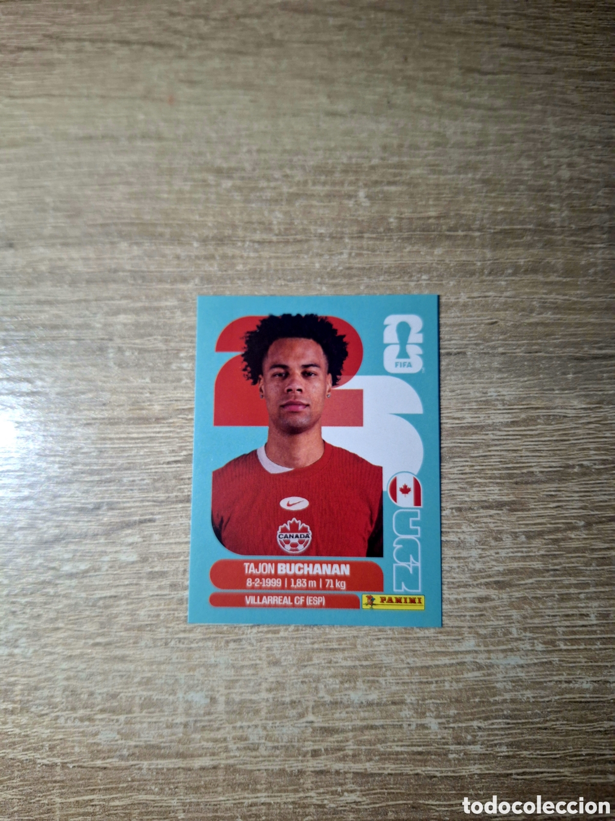 Fu&szlig;ball-Sticker: CAN 17 TAJON BUCHANAN (MUNDIAL 2026)