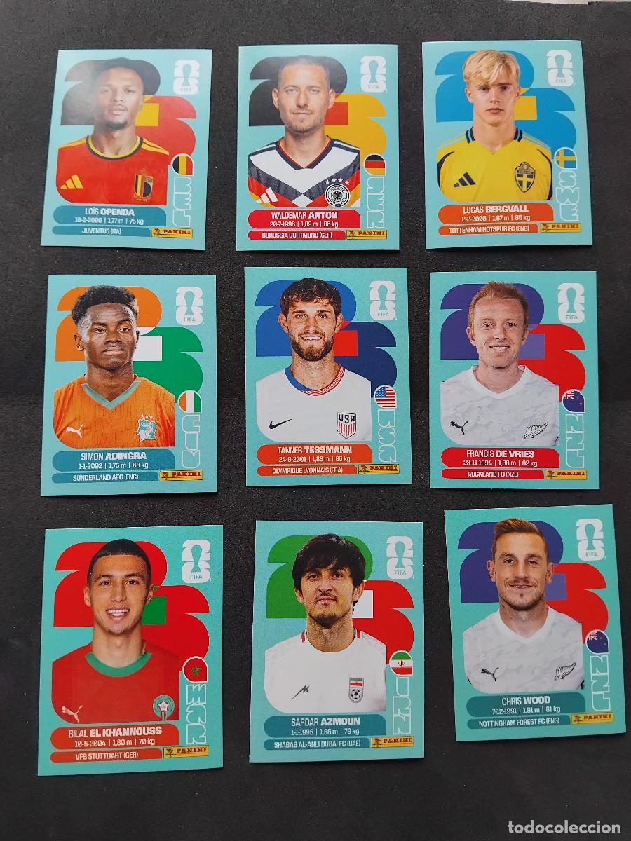 Fu&szlig;ball-Sticker: 9 CROMOS MUNDIAL 2026 - LOTE DE 9 CROMOS VARIADOS - PANINI FIFA WORLD CUP 2026 - MUNDIAL 2026 26