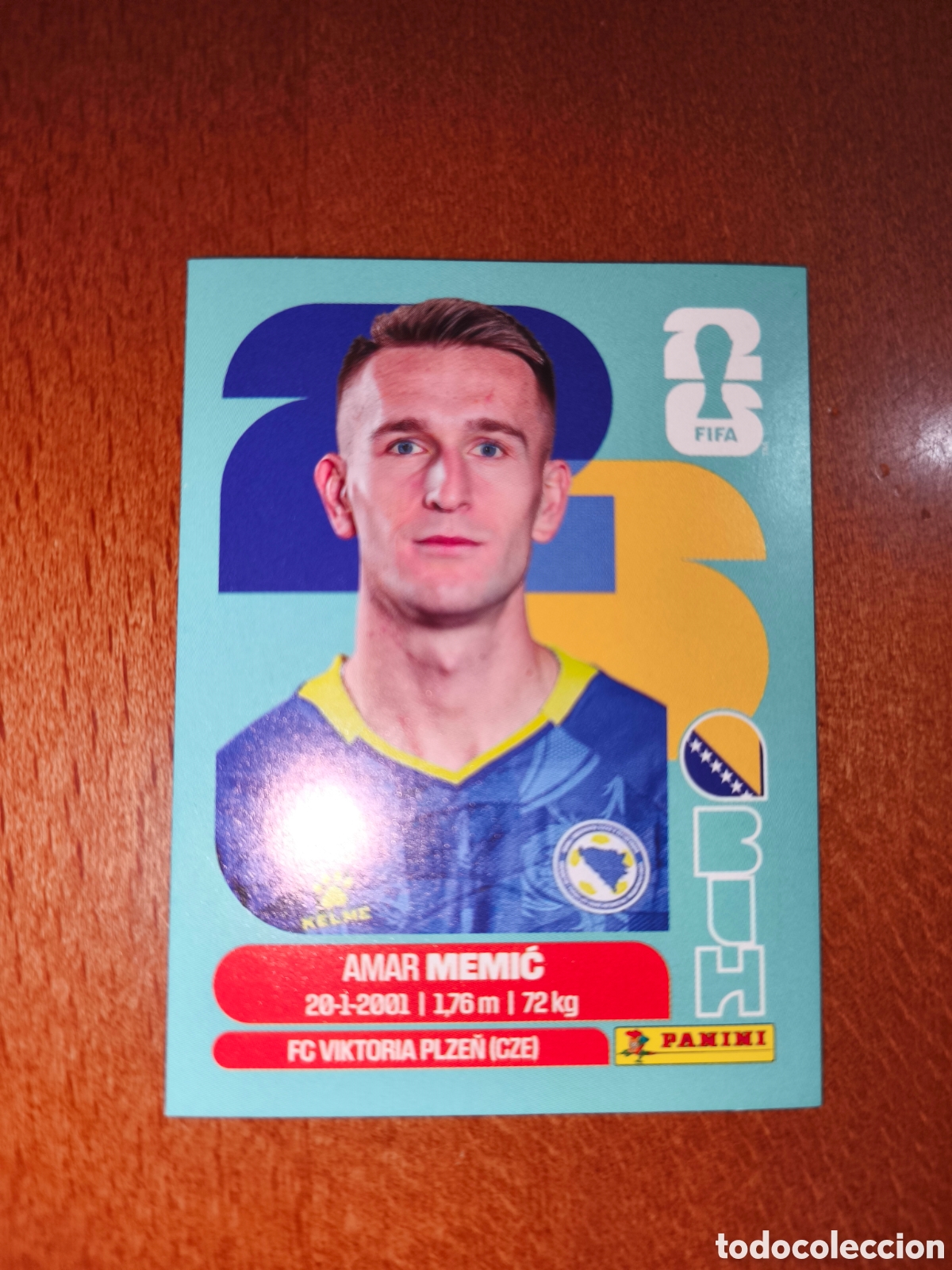 Fu&szlig;ball-Sticker: BIH16 Amar Memic BIH 16 Fifa World Cup 2026 Bosnia