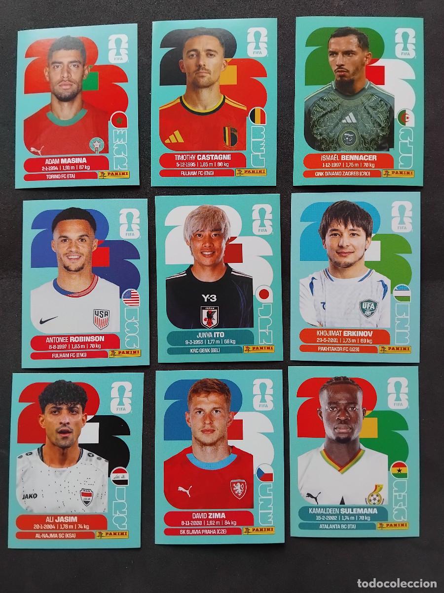 Fu&szlig;ball-Sticker: 9 CROMOS MUNDIAL 2026 - LOTE DE 9 CROMOS VARIADOS - PANINI FIFA WORLD CUP 2026 - MUNDIAL 2026 26