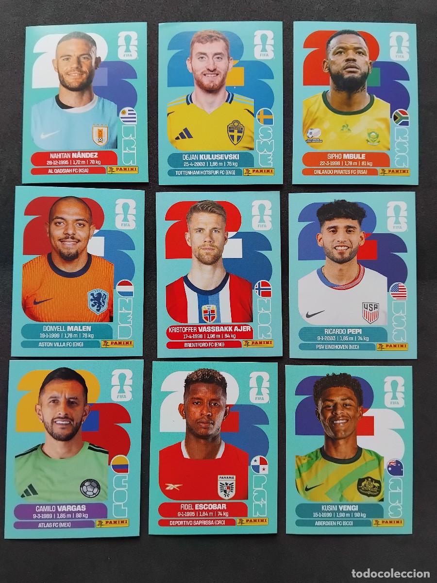 Fu&szlig;ball-Sticker: 9 CROMOS MUNDIAL 2026 - LOTE DE 9 CROMOS VARIADOS - PANINI FIFA WORLD CUP 2026 - MUNDIAL 2026 26