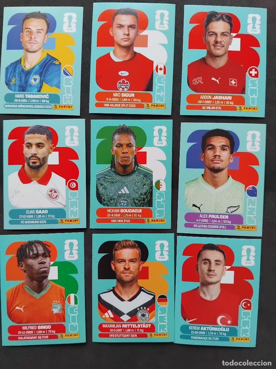 Cartes &agrave; collectionner de Football: 9 CROMOS MUNDIAL 2026 - LOTE DE 9 CROMOS VARIADOS - PANINI FIFA WORLD CUP 2026 - MUNDIAL 2026 26