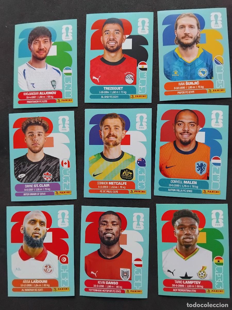 Figurine di Calcio: 9 CROMOS MUNDIAL 2026 - LOTE DE 9 CROMOS VARIADOS - PANINI FIFA WORLD CUP 2026 - MUNDIAL 2026 26