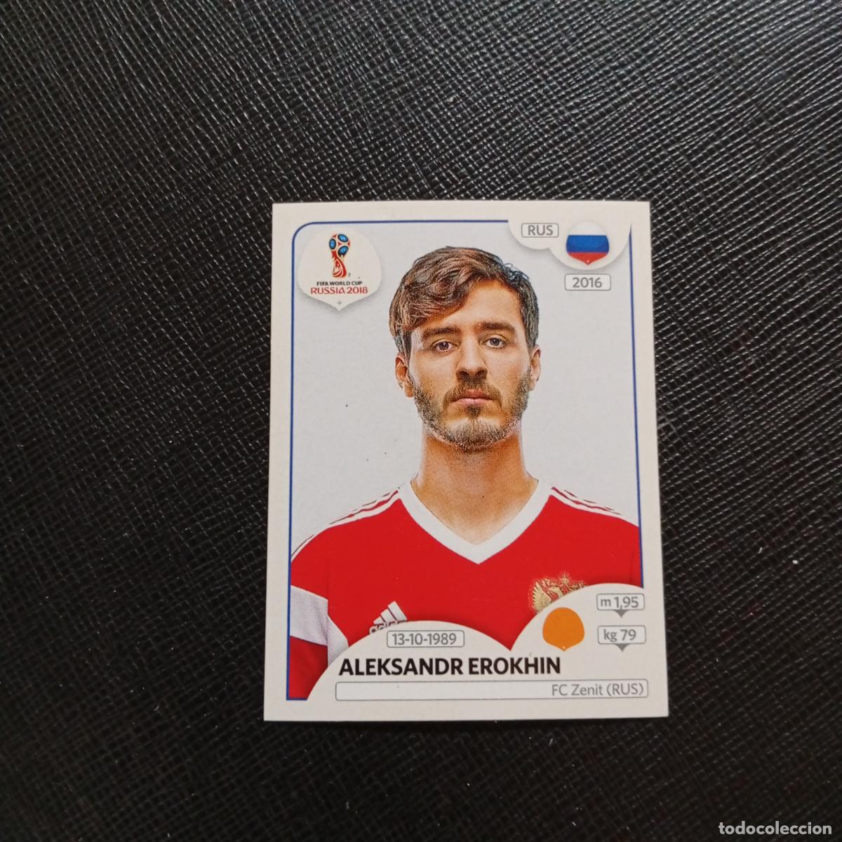 Fu&szlig;ball-Sticker: 34 EROKHIN RUSIA PANINI MUNDIAL RUSIA 2018 FUTBOL 18 - SIN PEGAR - A41 PG21 TRASERA ROSA