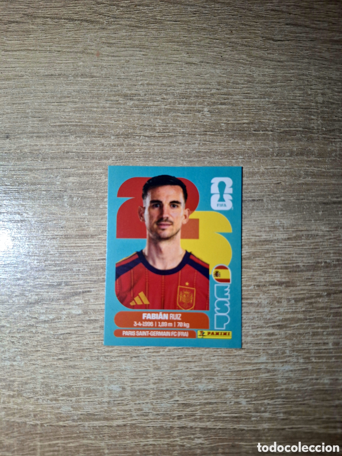 Cromos de f&uacute;tbol: ESP 12 FABI&Aacute;N RUIZ (MUNDIAL 2026)