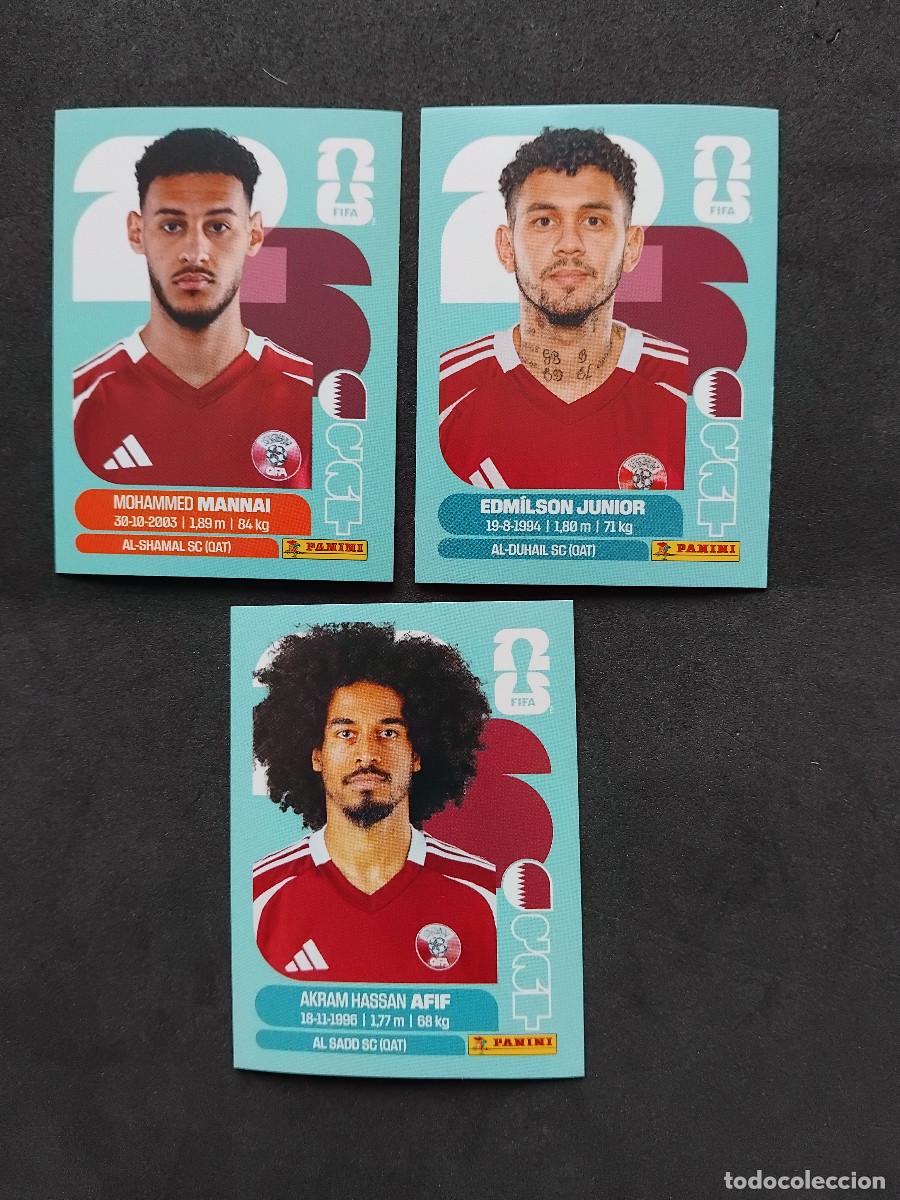 Cromos de f&uacute;tbol: 3 CROMOS QATAR MUNDIAL 2026 - LOTE QAT 9 QAT 17 QAT 18 - PANINI FIFA WORLD CUP 2026 WORLDCUP 26