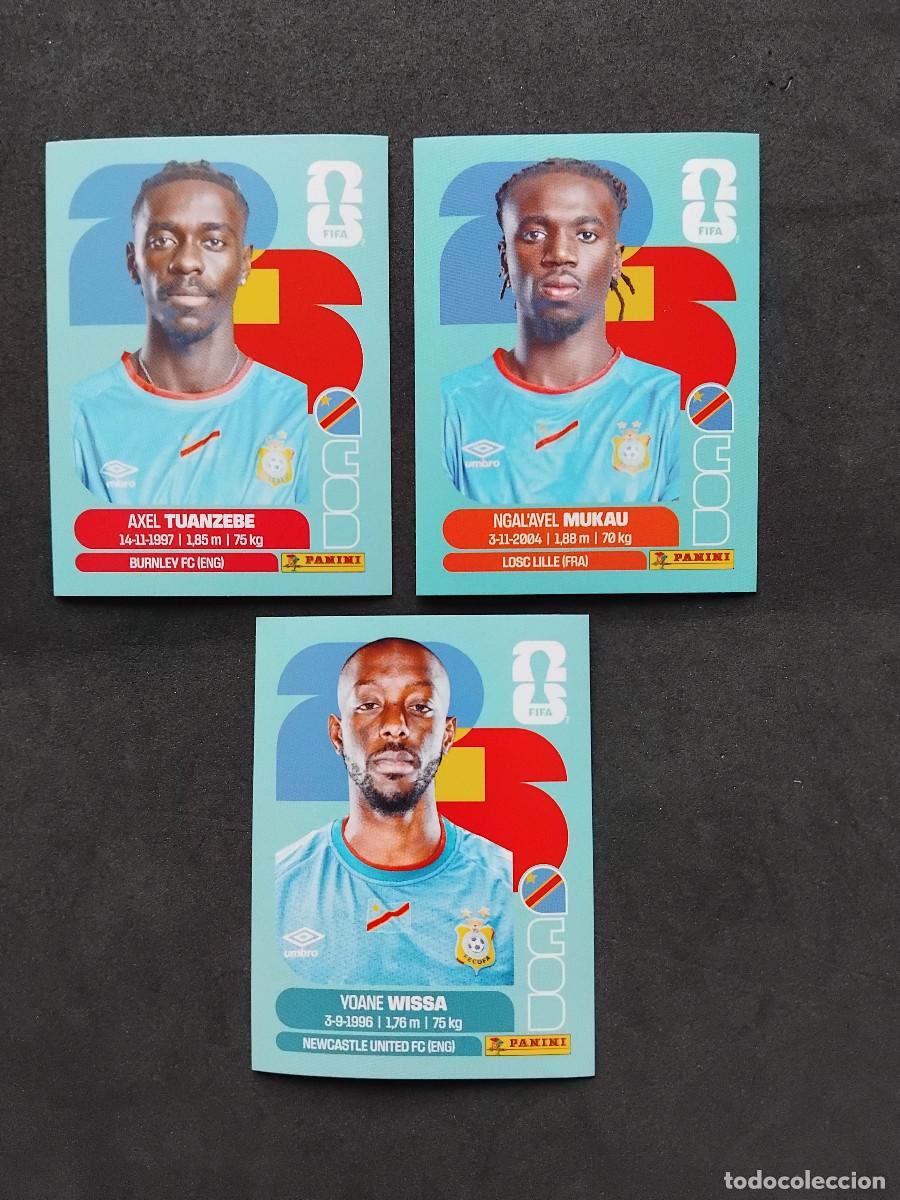 Cromos de f&uacute;tbol: 3 CROMOS CONGO DR MUNDIAL 2026 - LOTE COD 4 COD 9 COD 16 - PANINI FIFA WORLD CUP 2026 WORLDCUP 26
