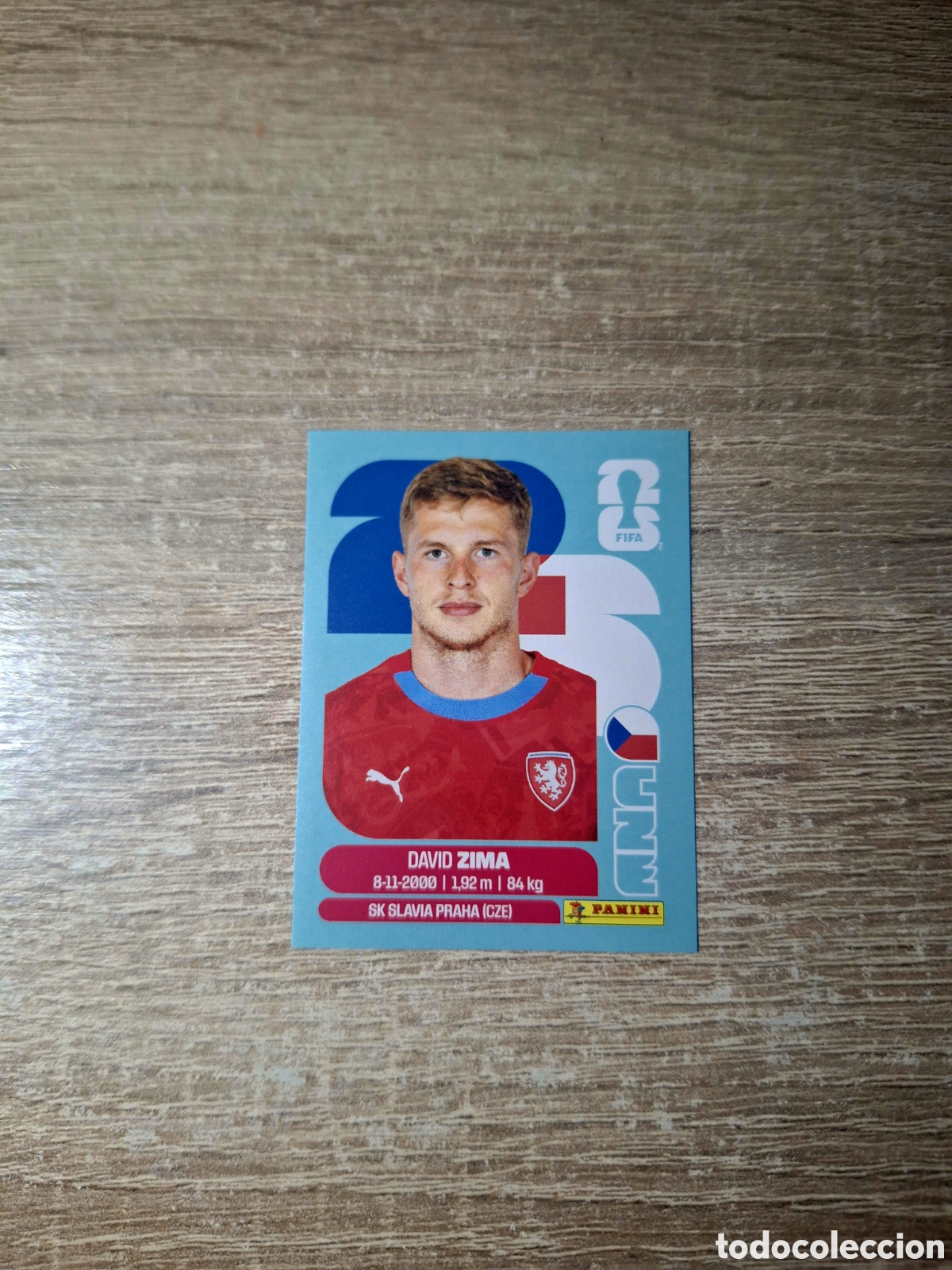 Cromos de f&uacute;tbol: CZE 8 DAVID ZIMA (MUNDIAL 2026)