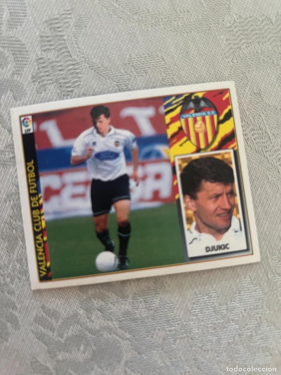 Cromos de f&uacute;tbol: DJUKIC VALENCIA FICHAJE 5 SIN PEGAR LIGA ESTE 1997 1998 97 98