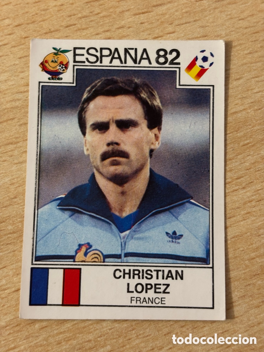 Figurine di Calcio: # 280 Christian L&oacute;pez Francia Mundial Espa&ntilde;a 82 sin pegar Panini