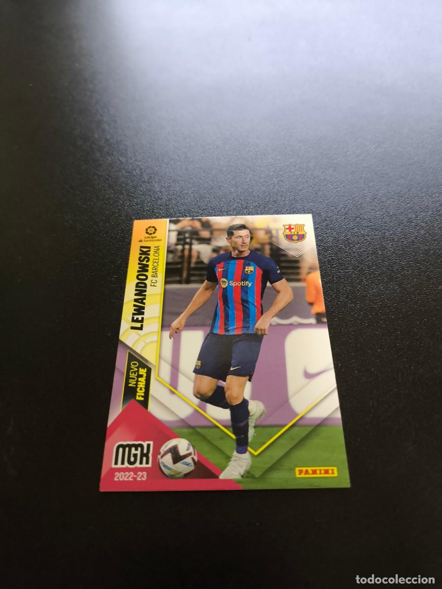 Figurine di Calcio: 453 Lewandowski BARCELONA NUEVO FICHAJE PANINI LIGA MEGACRACKS MGK 2022 2023 22 23 NO ESTE