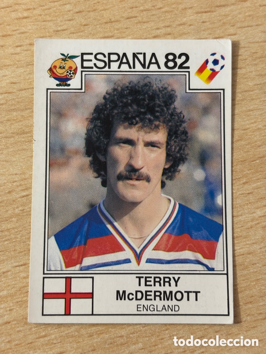 Cartes &agrave; collectionner de Football: # 247 Terry McDermott Inglaterra Mundial Espa&ntilde;a 82 sin pegar Panini