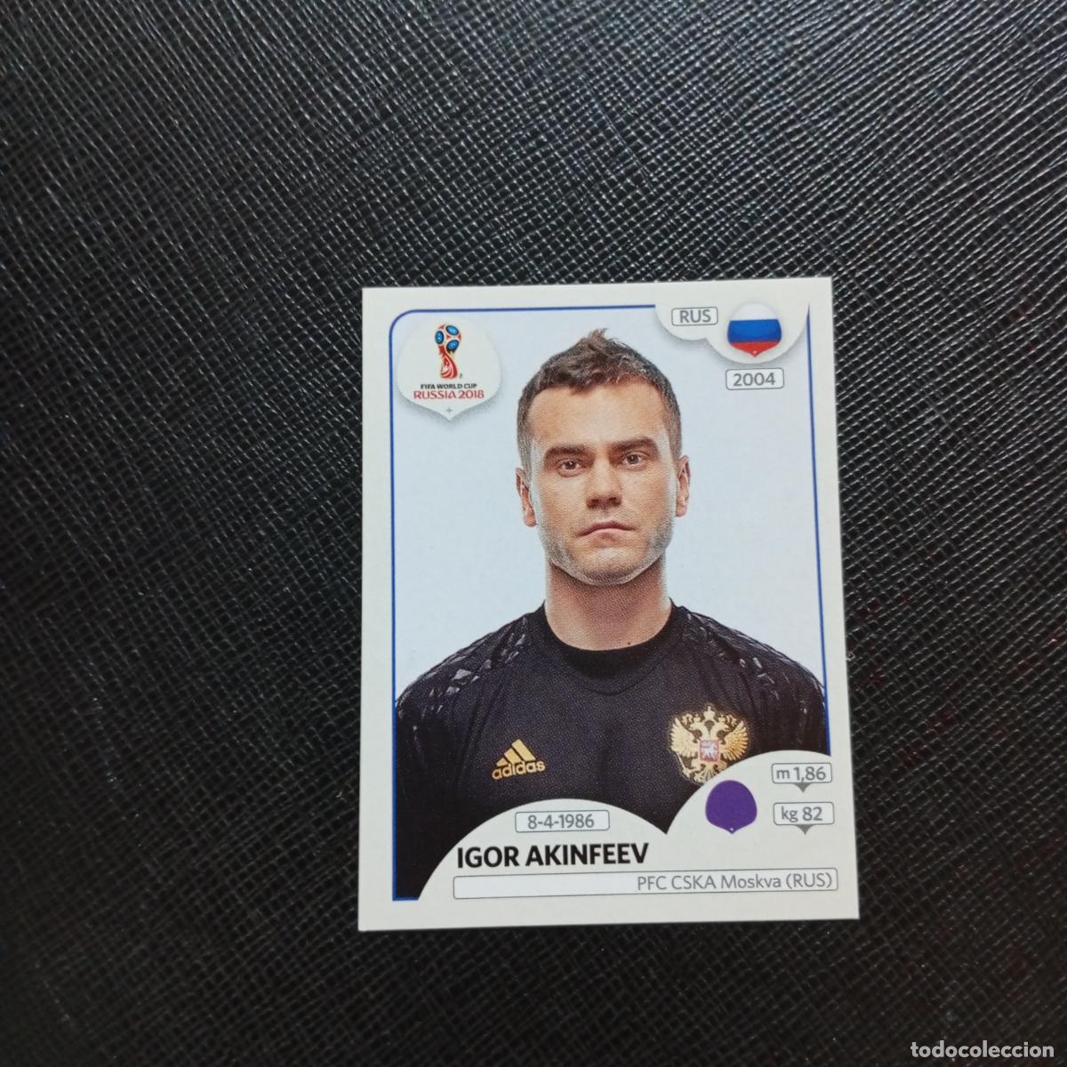 Football Stickers: 34 IGOR AKINFEEV RUSIA PANINI MUNDIAL RUSIA 2018 CROMO FUTBOL 18 - SIN PEGAR - CJ2 ..-...