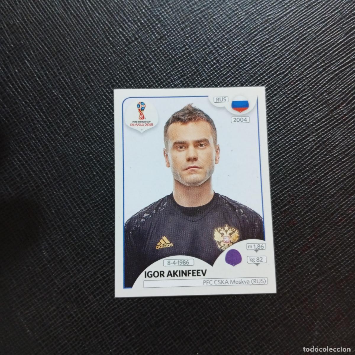 Football Stickers: 34 IGOR AKINFEEV RUSIA PANINI MUNDIAL RUSIA 2018 CROMO FUTBOL 18 - SIN PEGAR - CJ2 ..-...