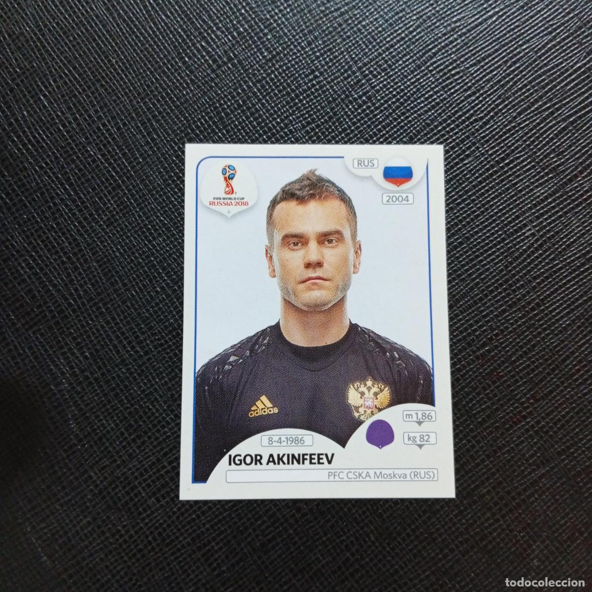 Football Stickers: 34 IGOR AKINFEEV RUSIA PANINI MUNDIAL RUSIA 2018 CROMO FUTBOL 18 - SIN PEGAR - CJ2