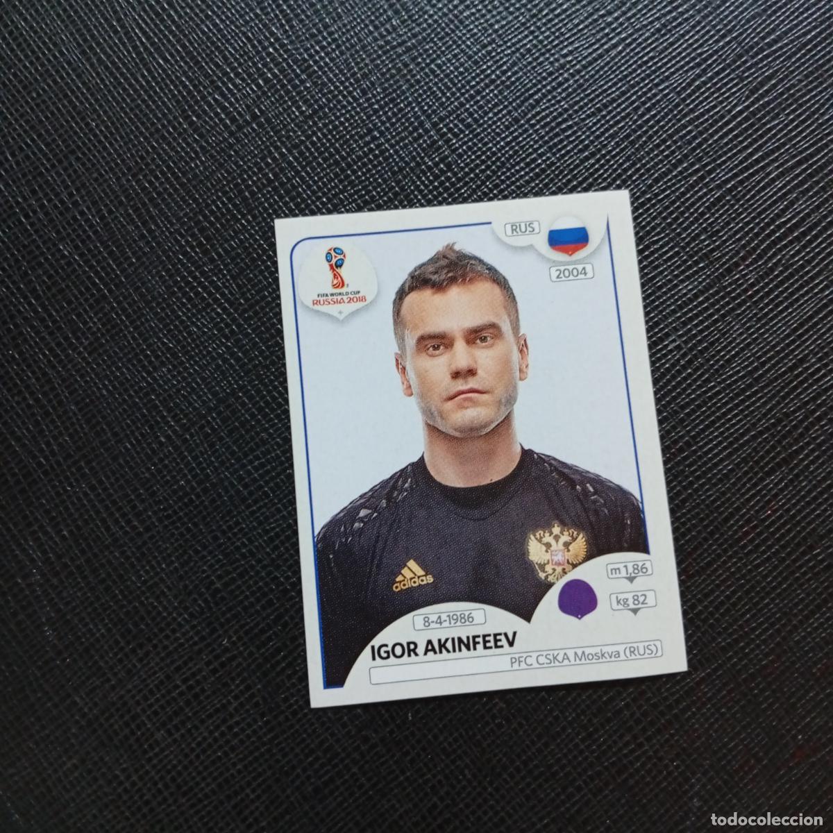 Football Stickers: 34 IGOR AKINFEEV RUSIA PANINI MUNDIAL RUSIA 2018 CROMO FUTBOL 18 - SIN PEGAR - CJ2
