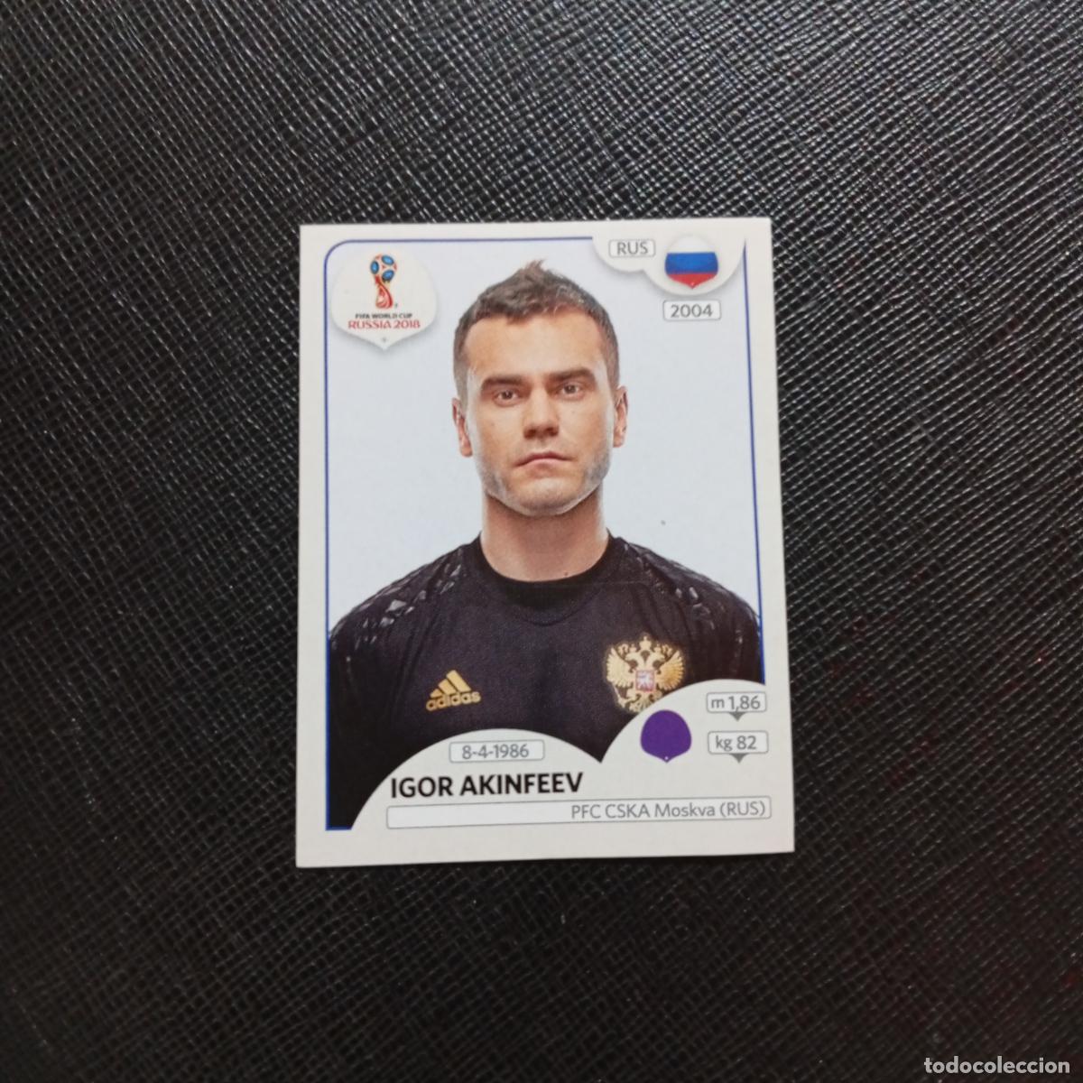 Football Stickers: 34 IGOR AKINFEEV RUSIA PANINI MUNDIAL RUSIA 2018 CROMO FUTBOL 18 - SIN PEGAR - CJ2