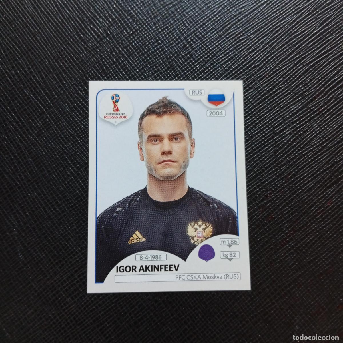 Football Stickers: 34 IGOR AKINFEEV RUSIA PANINI MUNDIAL RUSIA 2018 CROMO FUTBOL 18 - SIN PEGAR - CJ2