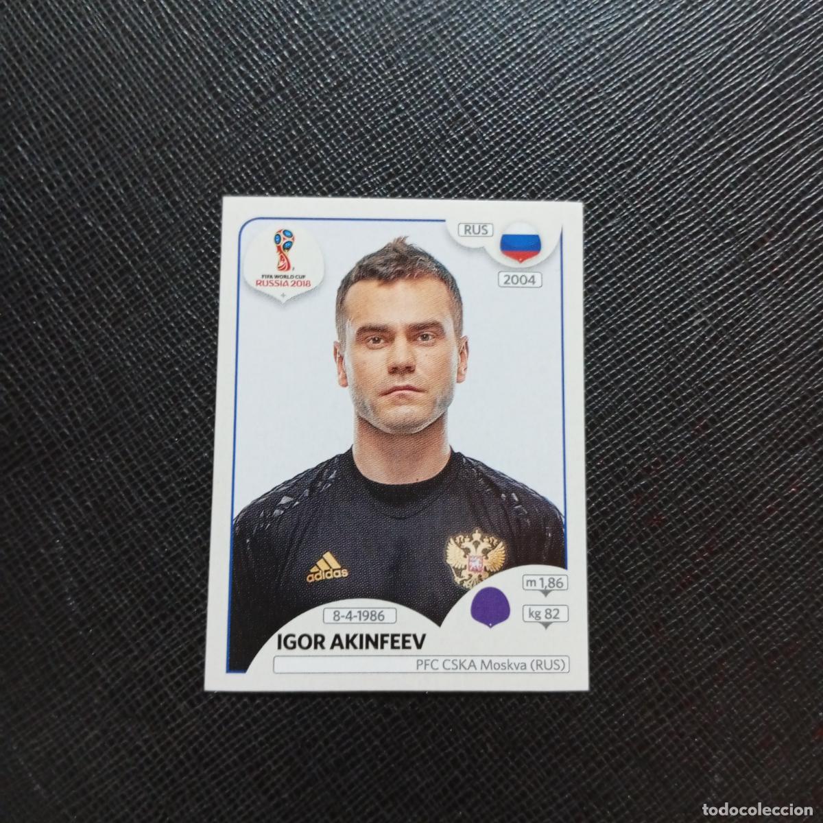 Football Stickers: 34 IGOR AKINFEEV RUSIA PANINI MUNDIAL RUSIA 2018 CROMO FUTBOL 18 - SIN PEGAR - CJ2 ..