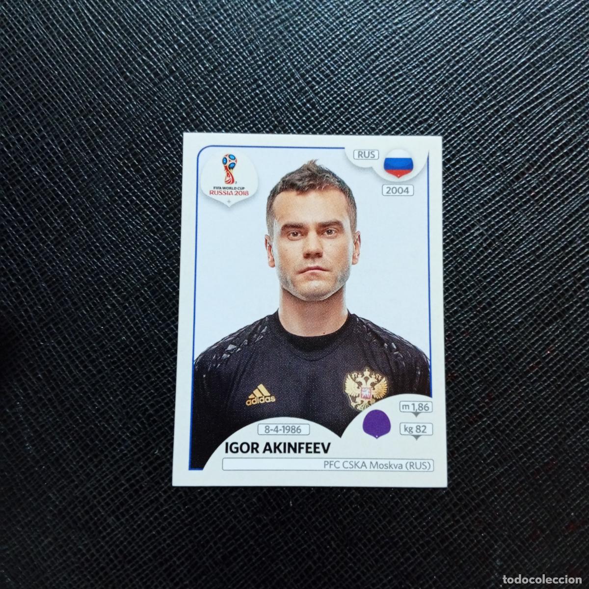 Football Stickers: 34 IGOR AKINFEEV RUSIA PANINI MUNDIAL RUSIA 2018 CROMO FUTBOL 18 - SIN PEGAR - CJ2 ...
